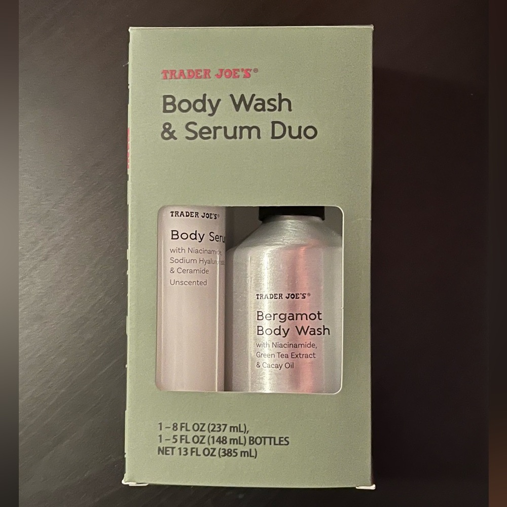 Trader Joe’s Bergamot Body Wash & Serum Duo NIB